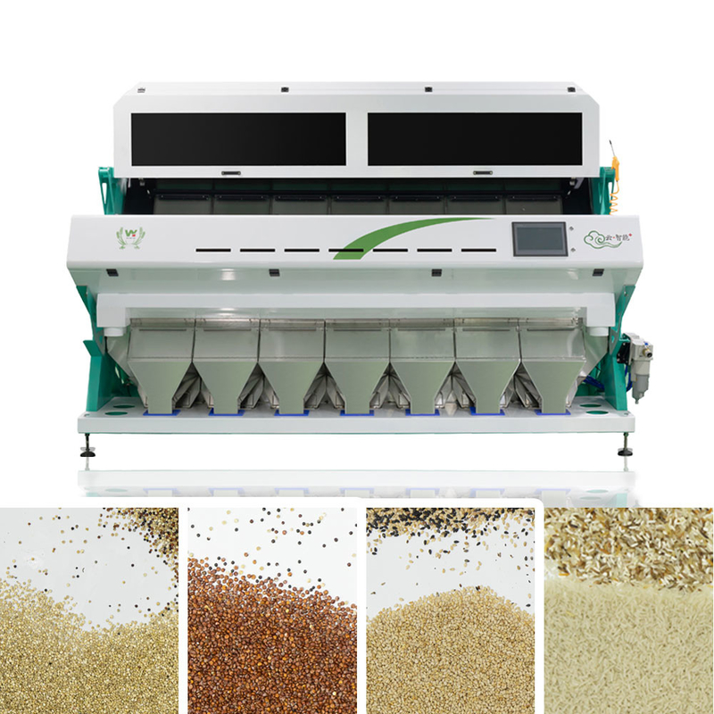 Selezionatore organico automatico intelligente di colore del riso di 7 canali 80 tonnellate per vaglio di colore di giorno