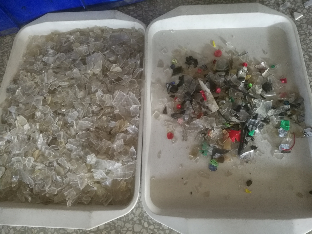I granelli di plastica del LDPE dell'HDPE dell'animale domestico del PVC del pe pp colorano il vaglio di colore del selezionatore per i fiocchi dell'animale domestico