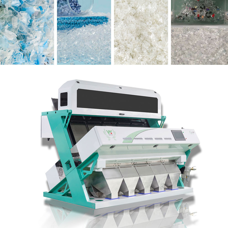 I granelli di plastica del LDPE dell'HDPE dell'animale domestico del PVC del pe pp colorano il vaglio di colore del selezionatore per i fiocchi dell'animale domestico