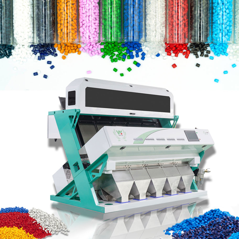 I granelli di plastica del LDPE dell'HDPE dell'animale domestico del PVC del pe pp colorano il vaglio di colore del selezionatore per i fiocchi dell'animale domestico