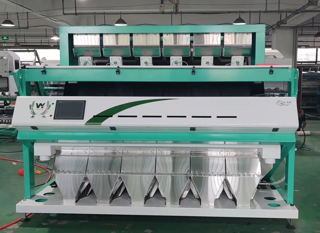 6 Scatter Intelligent Optical CCD Camera PET PVC HDPE Plastic Color Sorting Machine Wifi Remote