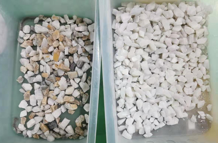 2ton per macchina di alluminio del separatore di colore del metallo dello zinco del rame minerale del vaglio di ora