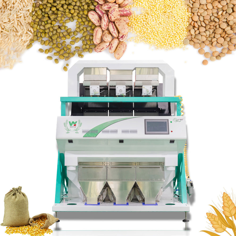 1 - 4 t/h Macchina di selezione dei colori di grano Sortitura più efficiente
