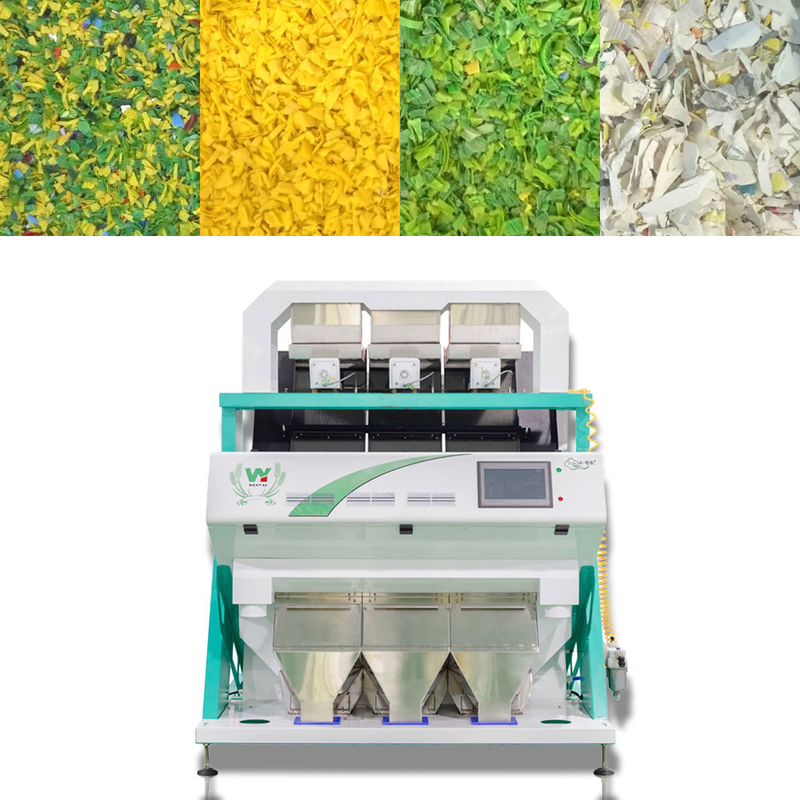 Sortitore di colori di fiocchi di plastica ottica per riciclaggio per fiocchi di ABS in PP PE PVC