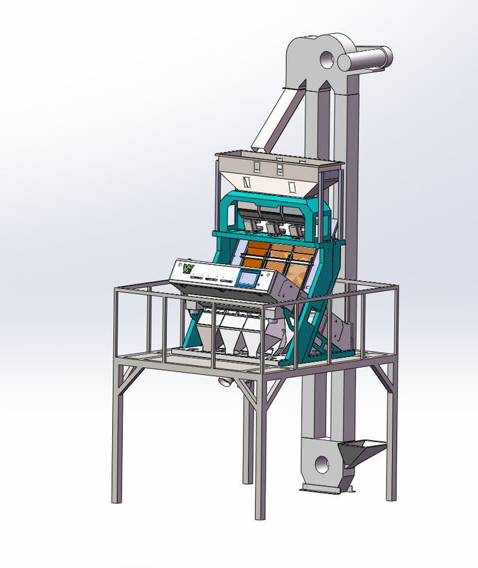 Juniper Color Sorter con 5400 Toshiba Camera 3-5Ton/ora Peso di Sorting ed Egettore di Metalli di WENYAO