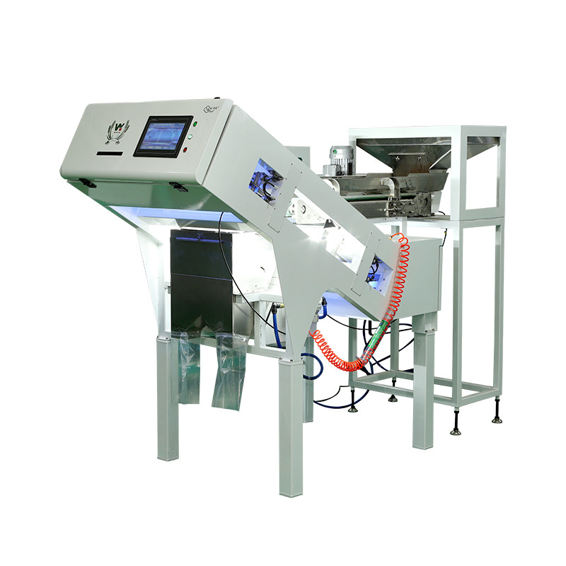 Macchina di selezione del colore del caffè Sortitore ottico per la selezione del caffè maturo ciliegio e chicchi di caffè verdi