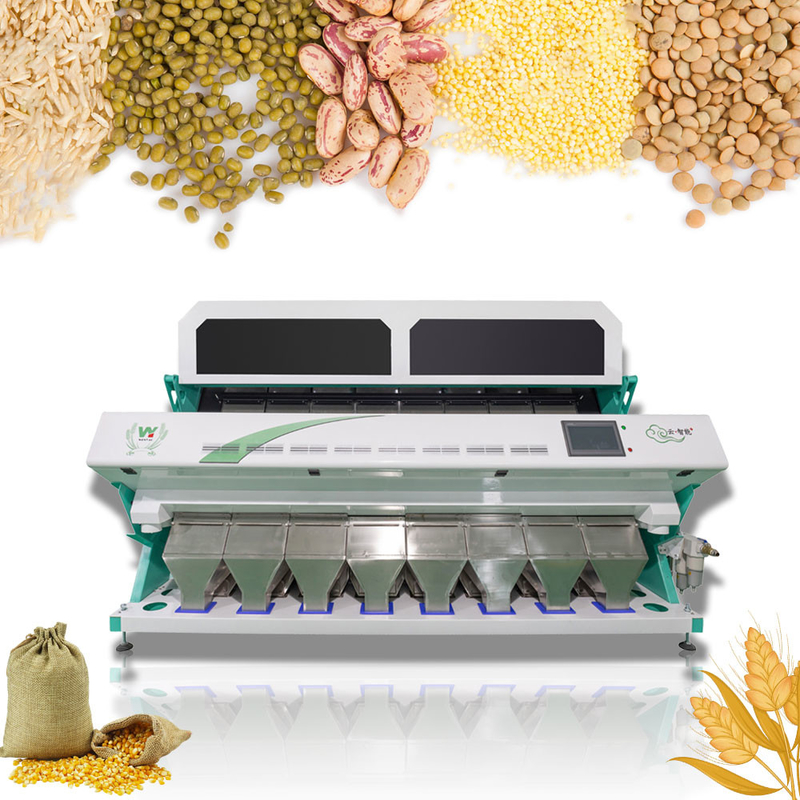 Wenyao 8 Chute Alta velocità di selezione Macchina di selezione dei colori Mung Bean Color Sorter