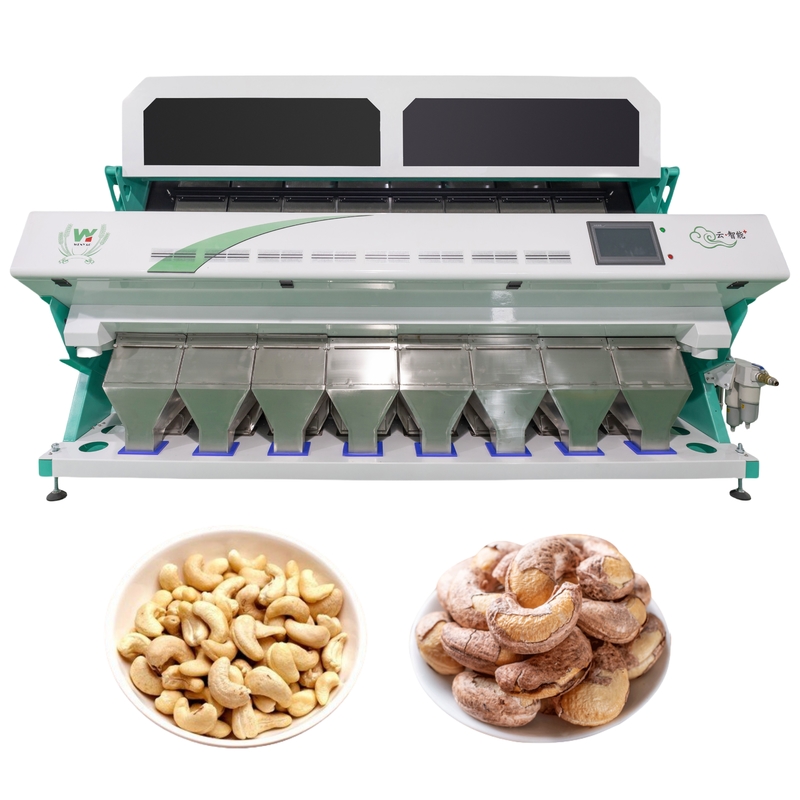 Macchina per la selezione del colore del noce di cashew CCD Camera Intelligente per la selezione dei colori per le noci e i fagioli