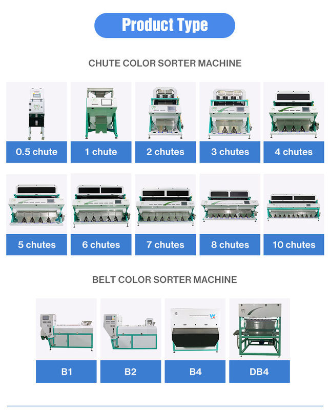Wenyao Chute Tipo AI Interintelligente Sorting di chili secco Red Chili Separazione Funzione di auto-pulizia Color Sorting