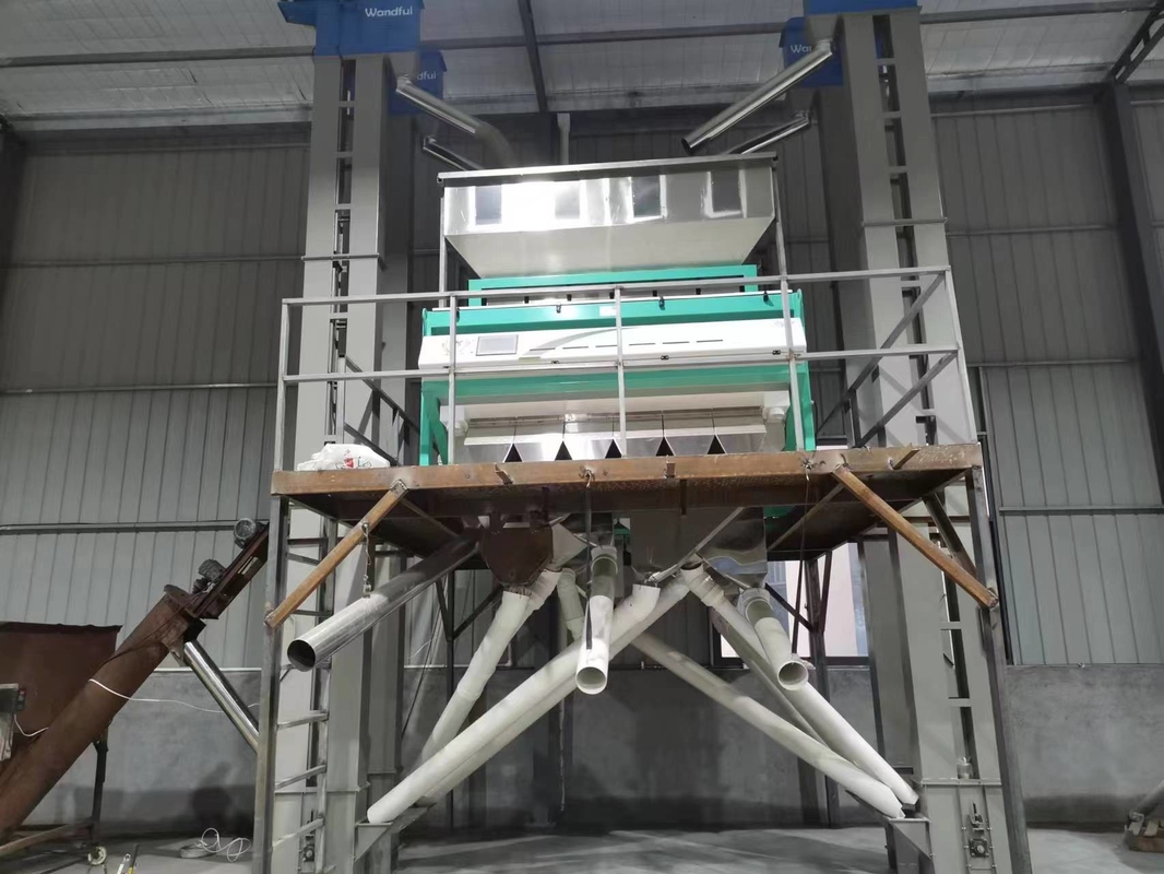 Wenyao 12 Chute Macchina di classificazione del colore del grano di grande capacità Sortitore automatico del colore dei grani