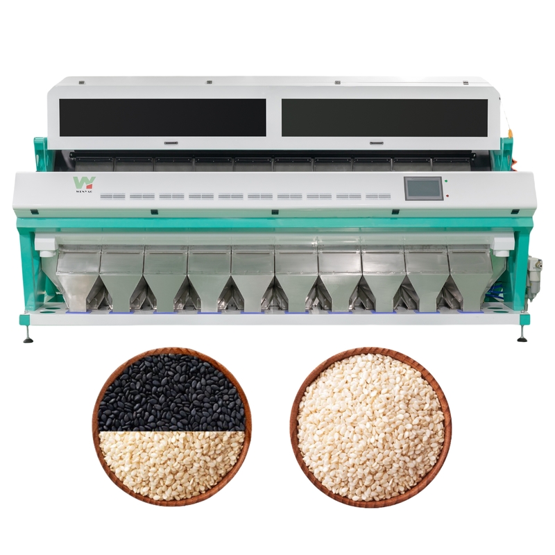 Wenyao 10 Chute Sesame Color Sorting Equipment Multifunction Grain Color Sorting Machine
