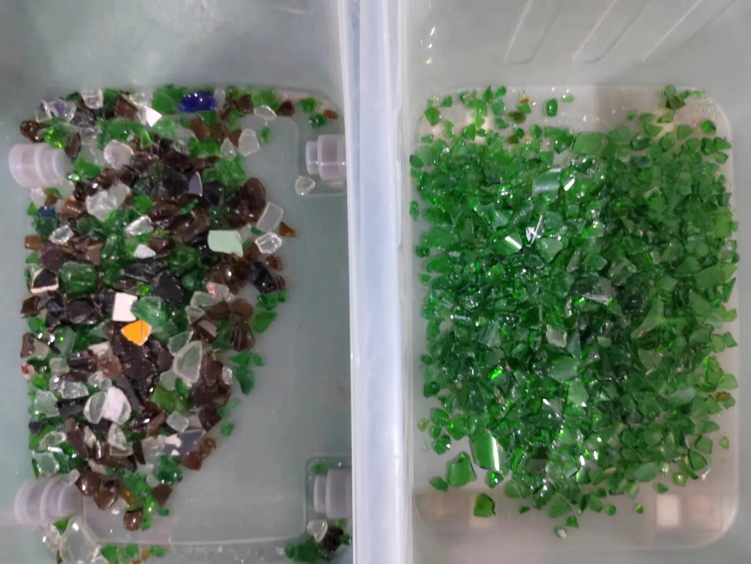 WenYao Nuova macchina di selezione dei colori di vetro ambra bagnato riciclato
