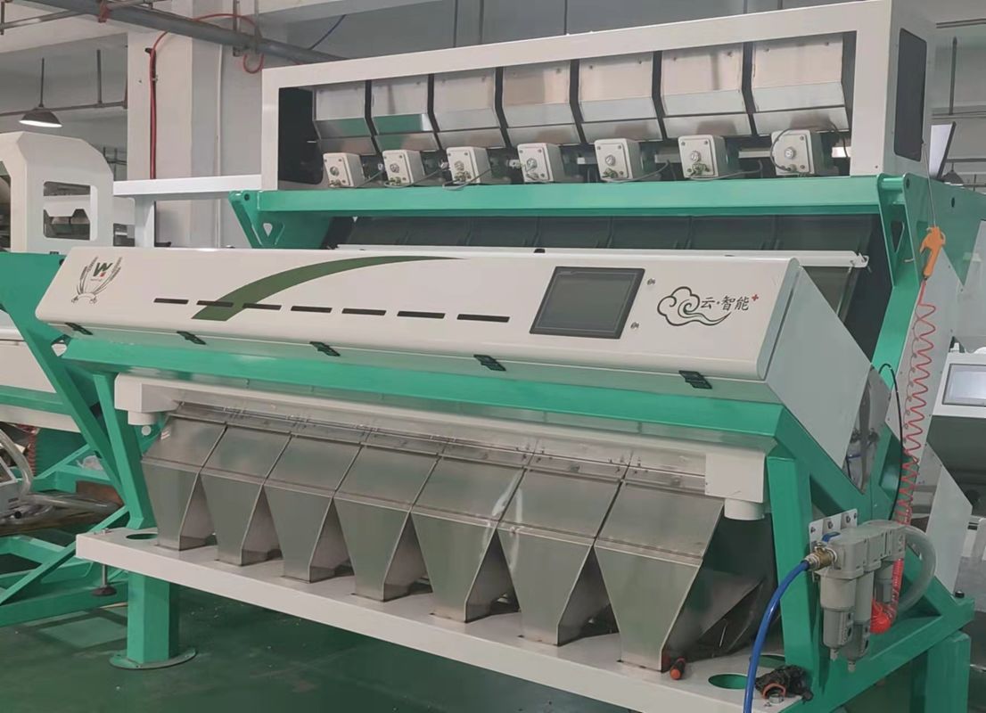 Macchina selezionatrice di colori per sorgo cinese completamente automatica intelligente 7Chute 70 tonnellate al giorno