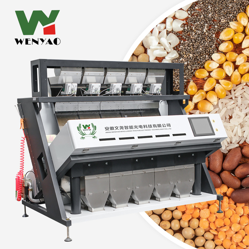 Macadamia di grande capacità Noccioline macchina di selezione aperta Pistacchi Noccioline conchiglia macchina mandorle triturazione macchina Color Sorting