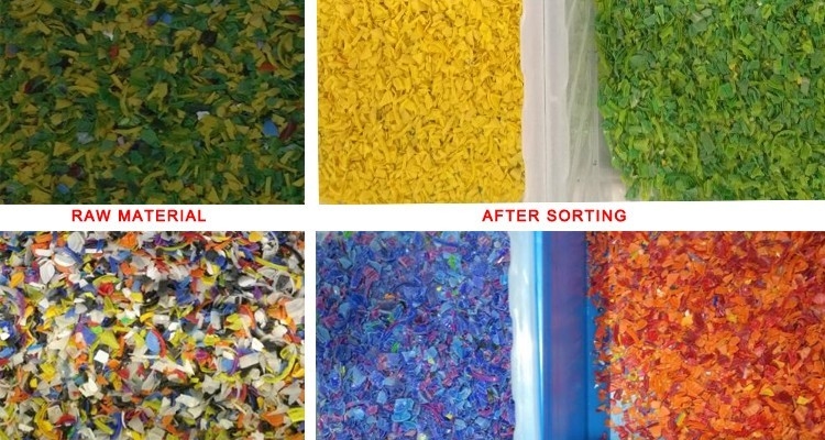 Macchina di selezione dei colori di fiocchi di plastica nera Intelligente CCD Color Sorter Alta efficienza Macchina di separazione dei colori per PVC PET