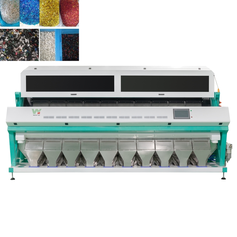 Macchina di selezione dei colori di fiocchi di plastica nera Intelligente CCD Color Sorter Alta efficienza Macchina di separazione dei colori per PVC PET