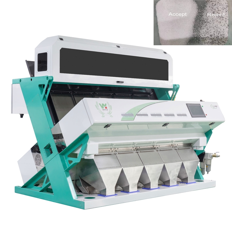 Macchina di selezione ottica in acciaio inossidabile 316L per sale, selezionatrice a colori CCD per l'industria, separatore per la pulizia del sale ad alta precisione, Cina