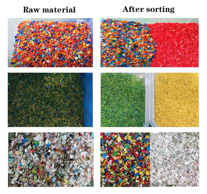 Macchina per il riciclaggio del PVC dell'ABS PP PE della macchina per la selezione dei colori in plastica della tecnologia AI