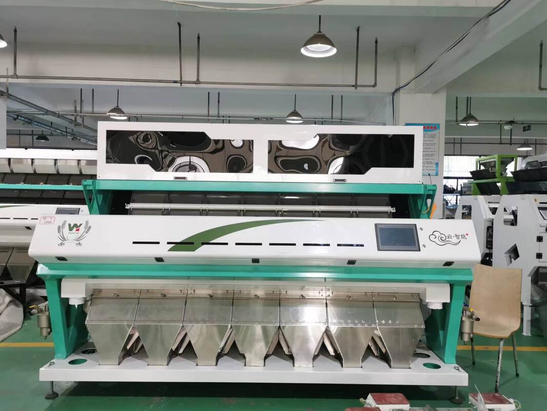 7 cascata CCD Grano Noce Fagioli Cashew Noce Color Sorting RGB Rice Color Sorting Machine