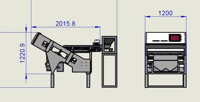 Wenyao 2025 Nuova due cinture larghe a bassa velocità anti-rottura Strawberry Blueberry Color Sorting Machine Automatic Coffee Cherry Color Sorting Machine