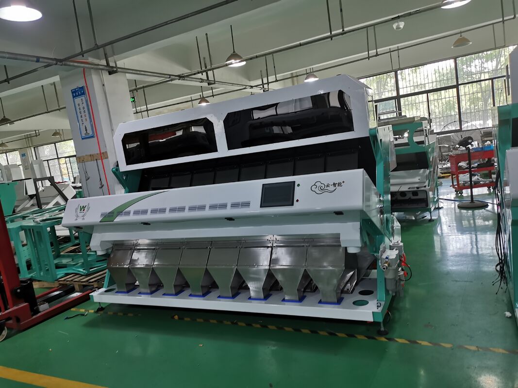 8 Chute Peanuts Color Sorter Machine 512 Channels Nuts Color Sorter CCD Color sorter for grain