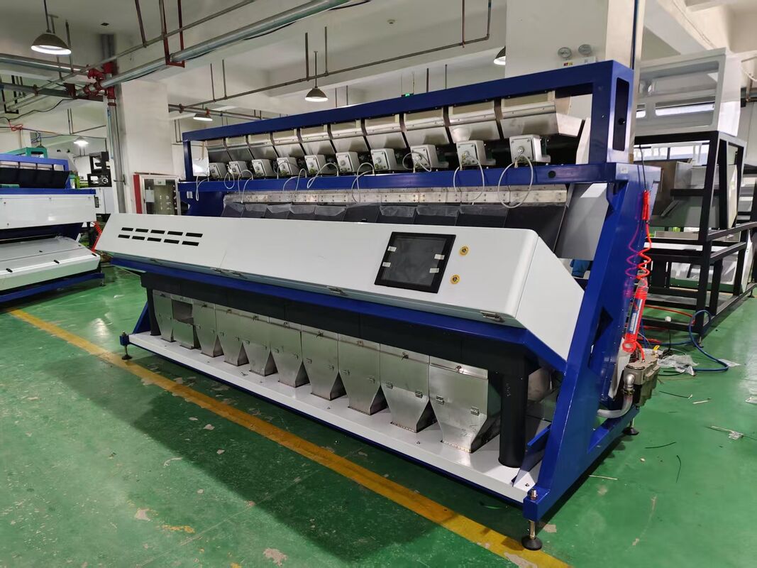 Wenyao 10 Chute 640 Canali Grandi capacità Lenticchie Mung Bean Color Sorting Machine Sorting Ottico per la Sorting di Noci
