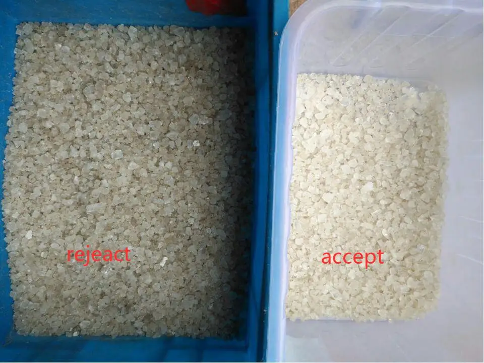 WENYAO Alta capacità Full in acciaio inossidabile Intelligent Color Sorting Machine High-precision Fine Salt Color Sorter