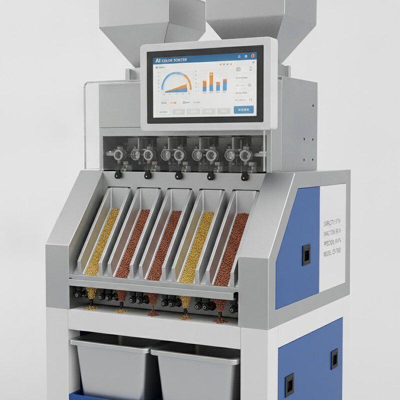 Automaticamente 7 Scalatore di alta tecnologia AI Roseship Sementi di colza sementi di colza Color Sorting Machine