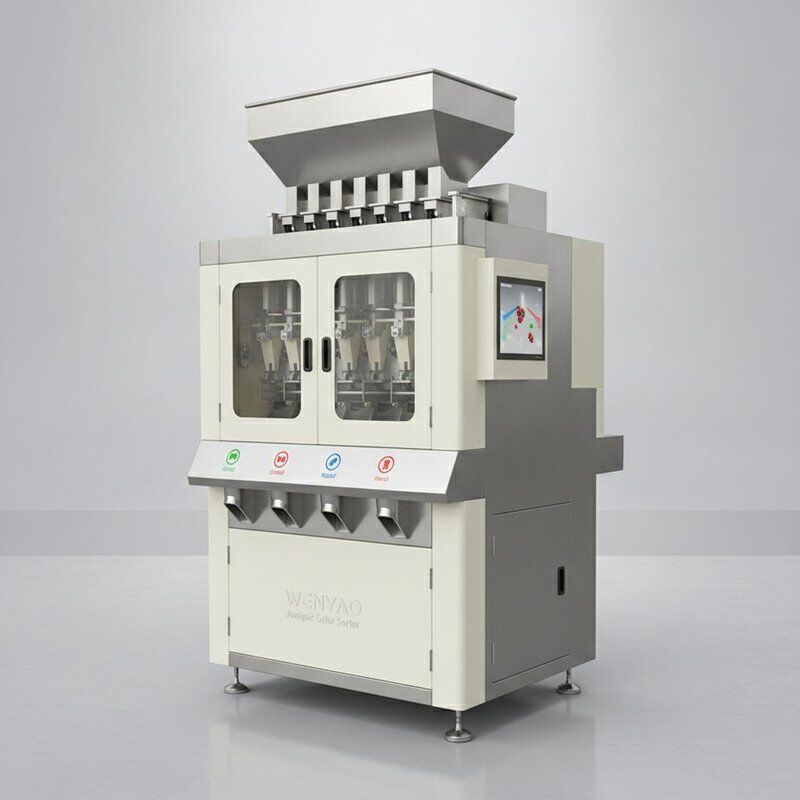 Juniper Color Sorter con 5400 Toshiba Camera 3-5Ton/ora Peso di Sorting ed Egettore di Metalli di WENYAO