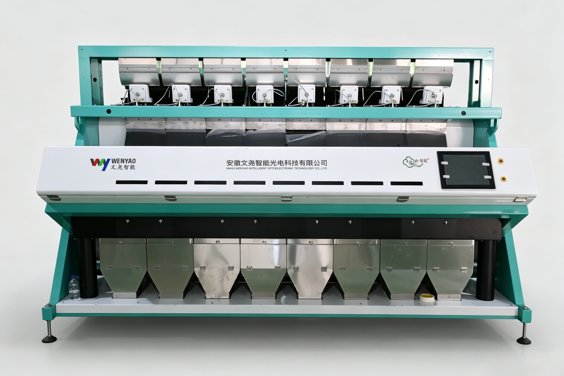 Wenyao 2026 AI Intelligent Hazelnuts Nut Color Sorting Machine con precisione di classificazione del 99,95% e schermo touch Flexem da 12 pollici