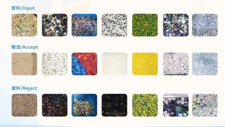 Il vaglio di colore di plastica di alta precisione per i granelli di plastica dell'ANIMALE DOMESTICO o i fiocchi colora la separazione