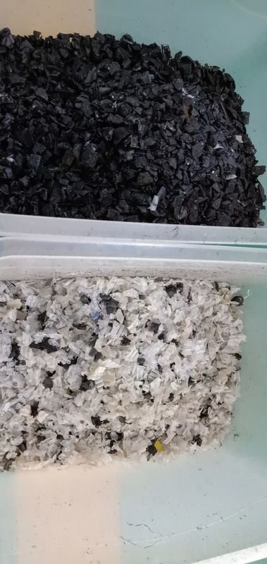 Vaglio di colore di plastica nero di prezzo franco fabbrica più economico per la separazione di plastica nera di colore