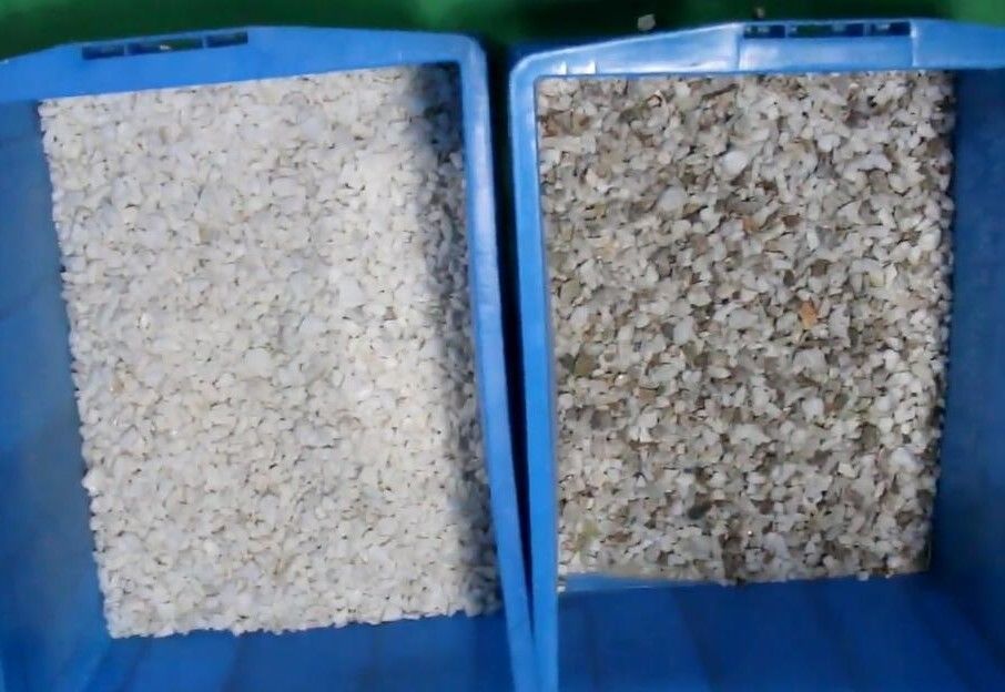 selezionatore di colore della cinghia degli scivoli 1t/h 2, selezionatore di colore del minerale metallifero di 128 canali
