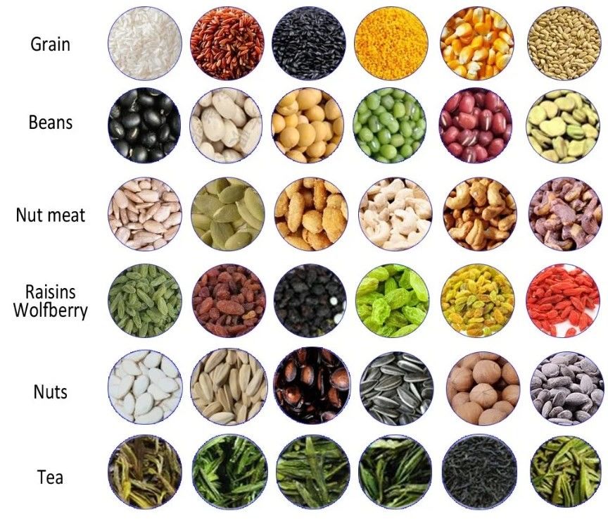 6 scivoli 384 incanala il selezionatore di colore del grano del miglio con 2 anni di garanzia
