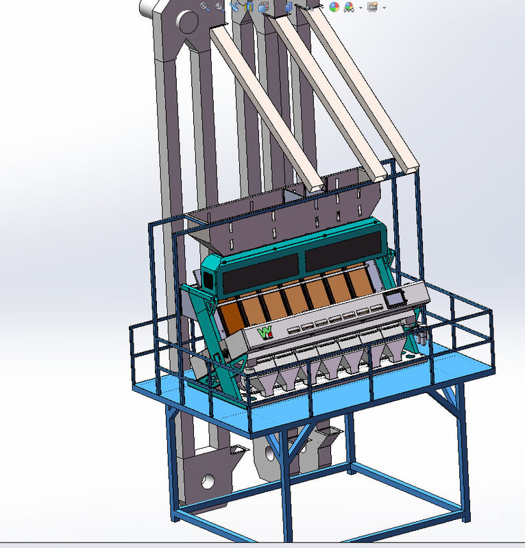 Selezionatore multifunzionale di colore del grano con la monofase di 220V 50HZ