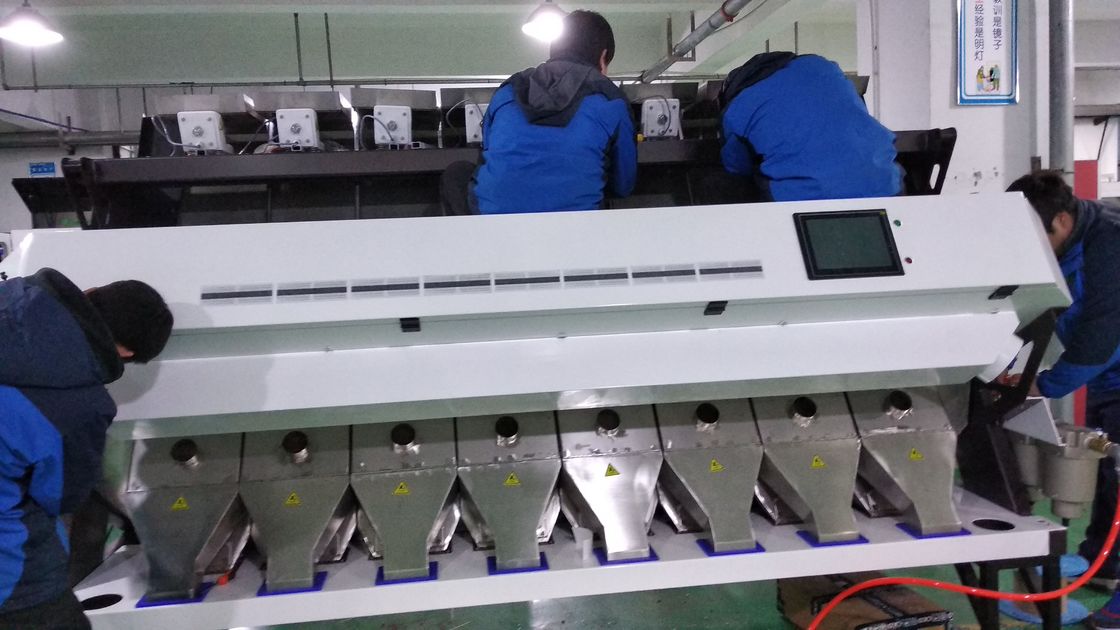 Alto selezionatore di colore del grano degli scivoli di capacità di lavorazione 8, vaglio del grano del CCD