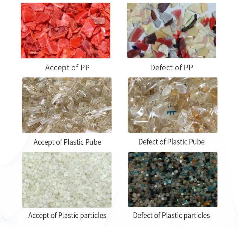 Sistema di acquisizione di immagine avanzato del vaglio di colore della plastica del PVC dell'ANIMALE DOMESTICO del PE