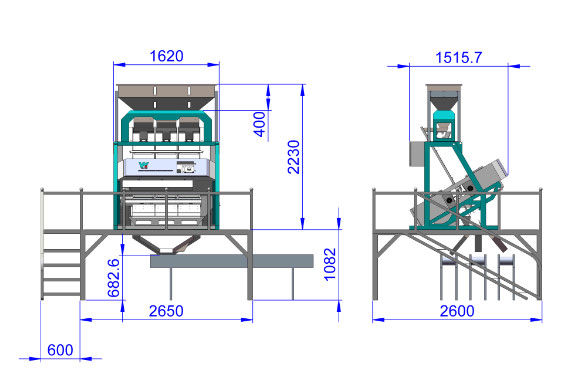 CCD automatico RGB Bean Color Sorter
