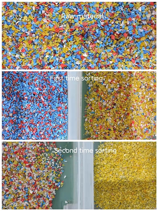 Macchina di plastica blu del selezionatore di colore di 2 scivoli da accuratezza di separazione di WENYAO With 99,99%