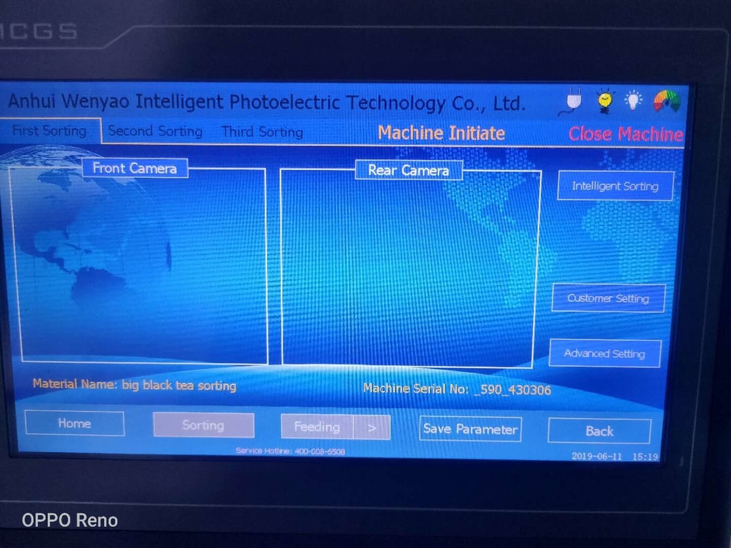 CE ad alta frequenza di Chili Seeds Color Sorting Machines del coriandolo della zucca di 6 scivoli certifited