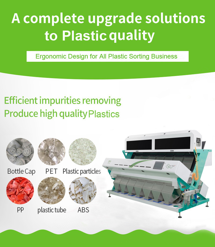 Selezionatore di plastica ottico di colore del CCD per la macchina utensile di riciclaggio di plastica una garanzia da 2 anni