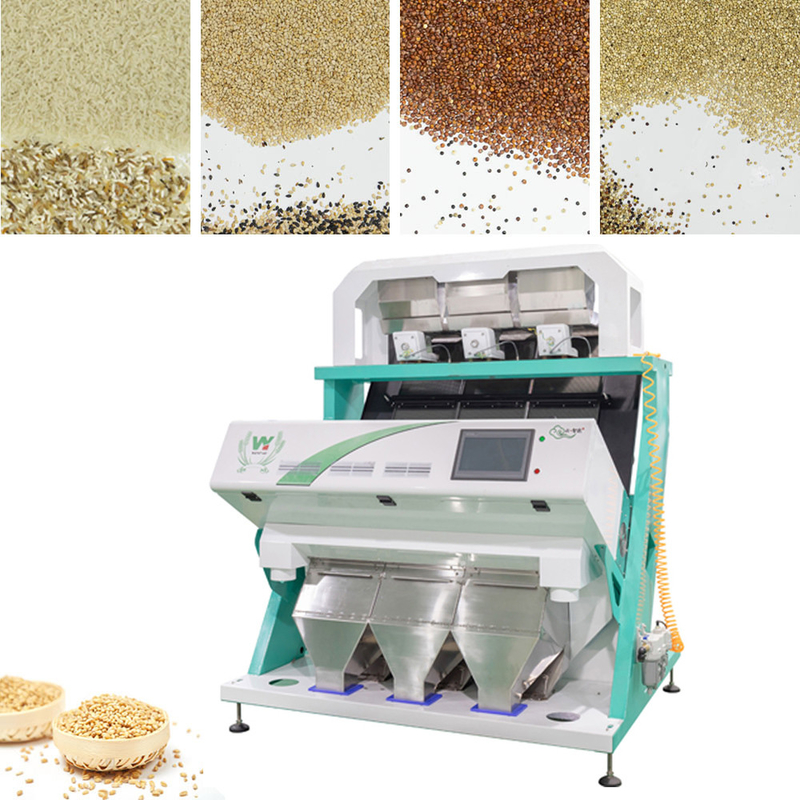 Selezionatore di colore del riso dell'avena di Japonica degli scivoli di velocità veloce 3 adatto ad azienda agricola