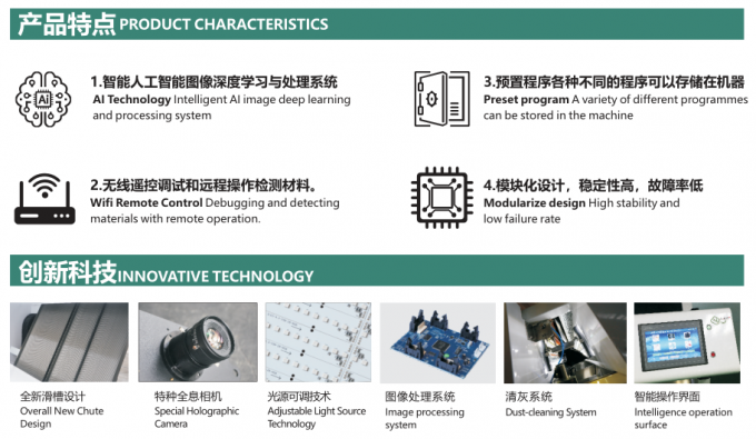 Wenyao CCD Tea Grading Machine per la classificazione del tè nero dello Sri Lanka 5