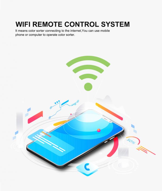 Macchina selezionatrice a colori per operazioni di pulizia automatica ad alta velocità per la selezione di cereali, riso e fagioli 7