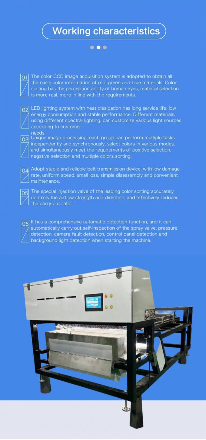 Alta capacità Wenyao doppio strato cintura secco e bagnato minerale di pietra minerale Color Sorting Machine con ejettor SMC 16 fori ugelli 2