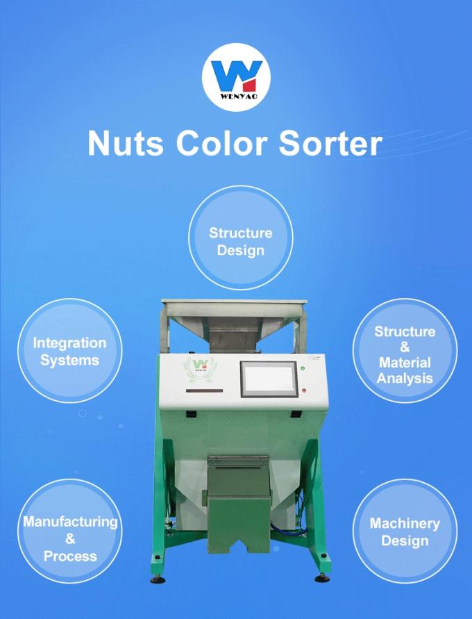 Wenyao 2 Chute 128 Canali Intelligente Granuli di Cocco Color Sorting Machine 0